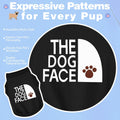 Personality Canine Attire: Soft, Lightweight Cotton Dog Clothes with 'The Dog Face' Print. Small and Medium Breeds, Perfect for Everyday Wear, Comfortable and Breathable Dog Shirt Black M
