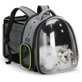 Limited Stock Lekereise Cat Bubble Backpack Carrier - Expandable Large Space Cat Backpack for Kitty Small Dog up to 18lbs, Transparent Pet Carrier for Travel, Hiking Gray