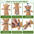 Adjustable Rabbit Harness and Leash Set, 4 Pcs Rabbit Leash