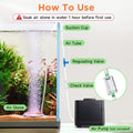 hygger Aquarium Air Stone, 2.6 Inch Nano Air Stone Makes Super Tiny Bubbles, Ultra Quiet Dissolved Oxygen Diffuser Small