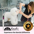 Kenchii Love Dog Grooming Scissors, 7 Inch Curved Shears, Dog Scissors for Grooming, Professional Pet Grooming Scissors, Ergonomic & Comfortable