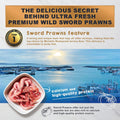 Ultra Fresh Floating Baby Turtle Food, All Natural Ingredients, Wild Sword Prawn, Calcium Vitamin D Enriched for Picky A