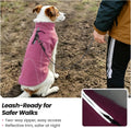 VIVAGLORY Dog Fleece Vest Cozywrap Dog Fleece Sweater, S