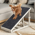 Pawzone Dog Ramp for Bed Couch with Upgraded Support, 3 Levels Height 14"-18" Pet Ramp Adjustable, 30LBS Capacity Dog Ra