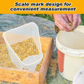 Uiifan 2 Pcs 3 Quart Horse Feed Scoop with Measurements for Farm, White
