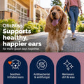 Vetnique Oticbliss Medicated Dog Ear Wipes, Yeast & Ear Infection Treatment