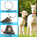 Jexine 12 Sets Goat Collars with Bells Anti-Lost Grazing Pet Collar