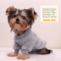 Dog Sweaters for Small Dogs, Warm Fleece Puppy Sweater for Teacup Yorkie Chihuahua Clothes Boy Male, Cute 2 Pack XXS Dog Clothes Winter Soft Pet Sweatshirt Apparel, Navy Blue+Grey