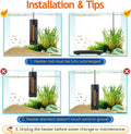 hygger 300W Aquarium Heater with Controller, Adjustable & Submersible Fish Tank Heater with Digital Display Safety Tripl