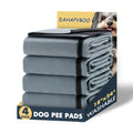 DAHAPYBOO Washable Pee Pads for Dogs,4 Pack Reusable Puppy Pads for Dogs,18x24 Non-Slip Waterproof Pet Training Pads for Crate, Playpen, Bed, Sofa,Whelping Box, Potty Training