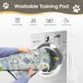 SCLOSE Washable Pee Pad for Dogs, 32" x 24" Reusable Puppy Pads Waterproof Dog Rugs, Super Absorbent, Leakproof, Dog Crate Pad, Playpen Mat, Whelping Pads, Vintage
