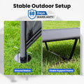 Zooba Extra Large Dog Shade with Elevated Bed, Outdoor Dog House Waterproof