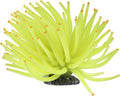 GloFish Yellow Anemone Ornament, Glowing Aquarium Décor