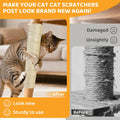 Natural Sisal Rope for Cat Scratcher Tree Thick 5-mm 1/5 Inch by 50 Feet, Cat Tower Climbing Twine for Cat Scratching Post Replacement, Scratch Post Repairing, Replace, Recovering and DIY, White