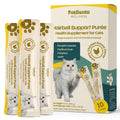FurBound Wellness Hairball Support Puree for Cats - Fiber Health Supplement with Pumpkin Powder, Psyllium Husk, Cellulose, Inulin for Furball Relief - Savory Chicken Breast Flavor - 10 Tubes