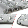 NACOCO Summer Pet Cooling Mat - Cat Dog Cushion Pad Sleeping Cool Sharks Comfortable Soft for Pets Kids and Adults (Grey Shark, M)