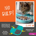 LickiMat Slomo, Cat Slow Feeder Lick Mat, Boredom Anxiety Reducer; Perfect for Food, Treats, Yogurt, or Peanut Butter. F