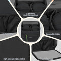 ANILD Dog Travel Bag Backpack, Flight-Ready TSA-Approved Dog Travel Bag with 2 Leak-Proof Food Canisters, 2 Foldable Sil