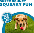 Outward Hound Squeaker Ballz Tennis Ball Dog Toy, Medium, 2.5", 4‑Pack