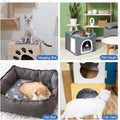 VitalCozy 2 Pack Self Warming Cat Mat Self Heating Pad Bed Reversible Machine Washable Reflects Body Heat Warm Thermal Pet Pad Crate Blanket for Feral and Indoor Cat (Star,17'' X 17'')