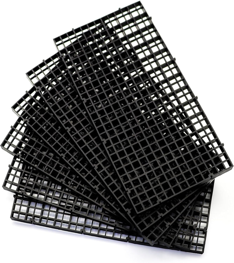 ALEGI Aquarium Fish Tank Divider Plastic Egg Crate Filter Bottom Tray, S