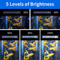 AQUANEAT LED Aquarium Light for 12 Inch Fish Tank, Auto On Off with Timer, Full Spectrum, Adjustable Brightness, Dayligh