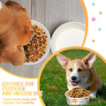 Mifoci 100 Pcs Disposable Dog Bowls 1.5 Cups Pets Disposable Feeding Bowls for Dogs and Cats Pets Paper Travel Cups for 