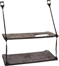 K&H Pet Products EZ Mount Double Stack Cat Window Perch for Large Cats, Sturdy Window Hammock Bed, Steel Frame, Sturdy Suction Cups, 2 Washable Shelf Covers, Foldable - Fits 27"W X 31"H Glass Spaces
