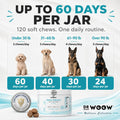 Dr. Woow Fresh Breath Dog Oral Care | Dog Breath Treats | 120 Chews