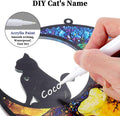 GLIDESMOOTH Cat Memorial Gifts, Life Tree Design Cat Angel Memorial Suncatcher with Sympathy Card, Sympathy Gift for Loss of Cats, Colorful