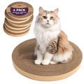 6pcs Cat Scratch Pad, Cat Scratcher Cardboard & Cat Scratching Pads - Round Cat Scratcher Refill, 10 Inch Diameter 7/8 Inch Thick cat scratchers for Indoor Cats