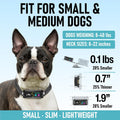 No Shock Bark Collar for Small Dogs 8-40 lbs - Beep & Vibration, Smart Screen, 5 Sensitivity, Anti-False Trigger, Magnet