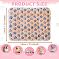 YedsIntu 2 Pcs Guinea Pig Bed, Washable Rabbit Bunny Bed Mat Warm Small Animal Bed Pad Guinea Pig Pillow Pet Bed Mat for