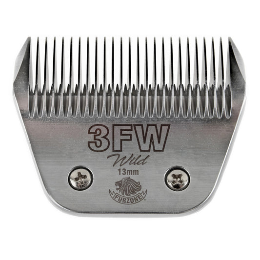 FURZONE Detachable Blade - Size 3FW Wide Blade 33/64", Made of Extra Durable Japanese Steel, Compatible with Most Andis, Oster, Wahl A5 Clippers