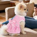 Pet Summer Dress, Cute Princess Dog Dresses for Small Dogs Girl with Bright Color Design, Sweet Bowknot, Small Puppy Clothes for Girls, 2 Pack, XS