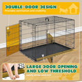 Extra Large Dog Crate 48 Inch Double Door Pet Cage Kennel