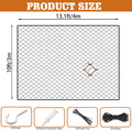 Cat Netting,Balcony Netting for Pets,Steel Wire Reinforced Balcony Screen for Pets, Anti-Fall Cat Net for Balcony and Wi