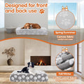 BALAPET Washable Dog Bed Cover 100% Waterproof, Soft Plush Velvet Dog Bed Covers Replacement Only, Fitted Reusable Cover for Pet Mat Bed(44x35x6in)