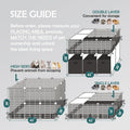 MEEXPAWS Guinea Pig Cages Small Animal Playpen with Waterproof PVC Liner