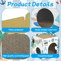 Cinrobiye Cardboard Cat House with 2 Pcs Scratching Pad，Pet Hideaway Cave Board Bed Playhouse Condo Box Decor Small Animals Scratcher Bed for Indoor Cats Kittens Rabbits Bunny