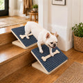 Dog Ramp for Stairs 2 Pack, 4-Level Adjustable Wooden Pet Steps