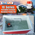 SEAFLO 10 Series Portable Livewell Aerator Kit - 12V, 350 GPH, Adjustable Hosepipe, Submersible, Corrosion-Resistant, Ef