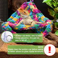 QWR Hand-Knitted‌ Soft Lizard Hammock,Double-Layer Hammock for Bearded Dragon Tank,Hanging Reptile Swing Hammock with St