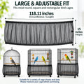 Shappy Bird Cage Net Cover Seed Catcher