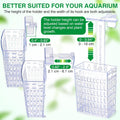 2026 Latest Upgraded Aquarium Plant Holder Adjustable Height with Extendable Hook and Suction Cup for Fish Tank Aquaponi