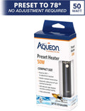 Aqueon Aquarium Fish Tank Heater, Preset, Up to 20 Gallons, 50 Watts