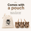 Cat Mice Toy 3 Pack, Felt Mouse Toy for Indoor Cats, No Catnip