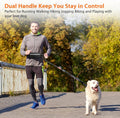 Uppetly Hands Free Dog Running Leash with Waist Belt, Dual Handle Elastic Bungees Retractable Rope for Medium and Large 