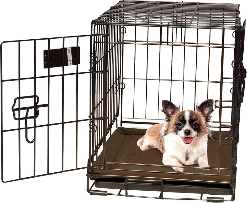 K&H PET PRODUCTS Self-Warming Crate Pad Mocha X-Small 14 x 22 Inches