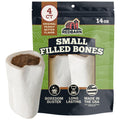 Redbarn Pet Products Small Filled Dog Bones, Peanut Butter Flavor - Long Lasting Stuffed Femur Chew Treat Made in USA - 4 Count - Packaging May Vary